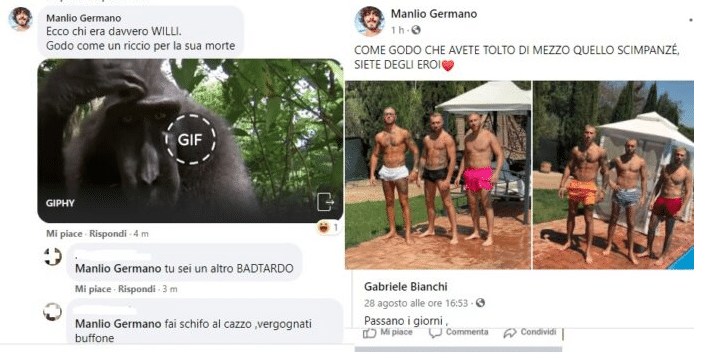 Willy, intervistato il fratello degli aggressori. Fa orrore un commento razzista commento razzista
