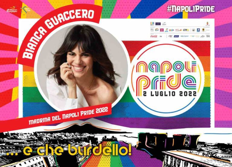 Napoli Pride 2022 Bianca Guaccero Valeria Marini